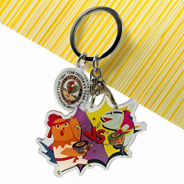 Ayam Brand keychain set; customised keychain set