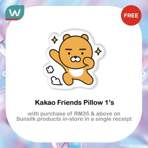 FREE Gwp – Kaako Friends Pillow FREE Gwp - Kaako Friends Pillow
