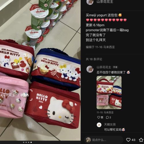 Hello Kitty Bag – Meiji Yogurt Hello Kitty Bag - Meiji Yogurt