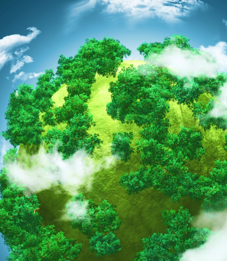 sphere-with-trees