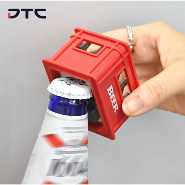 Crate shaped magnet opener