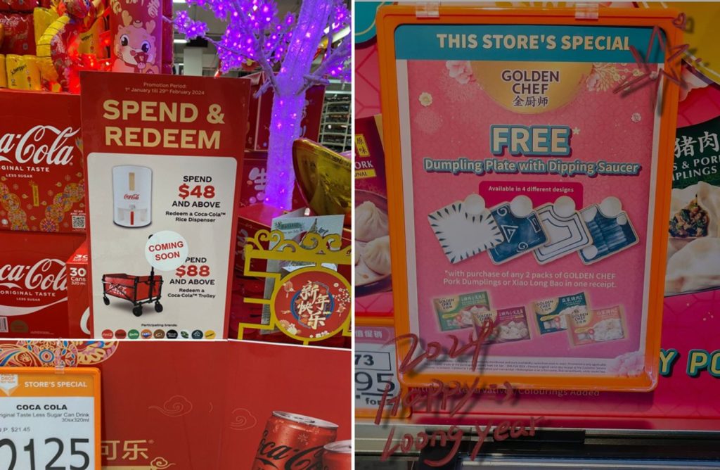 Coca-Cola and Golden Chef brands promotions