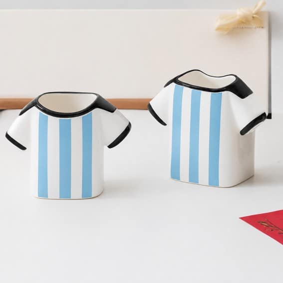 Jersey shaped design Ceramic mug - custom gift for sports event