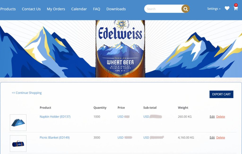 edelweiss screenshot