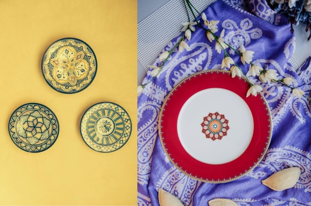 Malaysia inspired plates