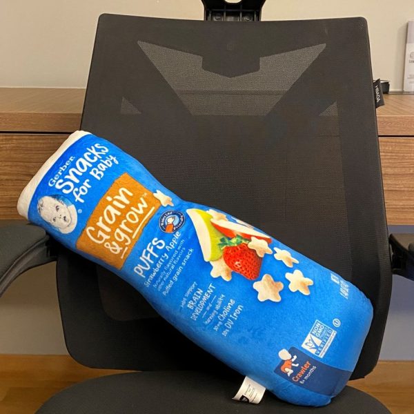 Nestle Gerber Snacks Puff customised bolster (front view)