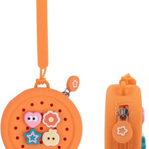 Circular DIY Pins Hand Pouch