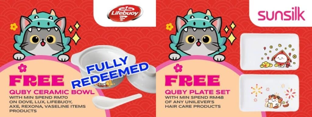 Lifebuoy and Sunsilk Quby ceramic gifts at Watsons show how licensed character tableware elevates everyday promotions into collectible experiences.