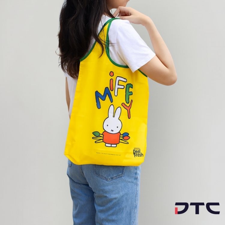 Marigold Peel Fresh Miffy Foldable Bag - yellow
