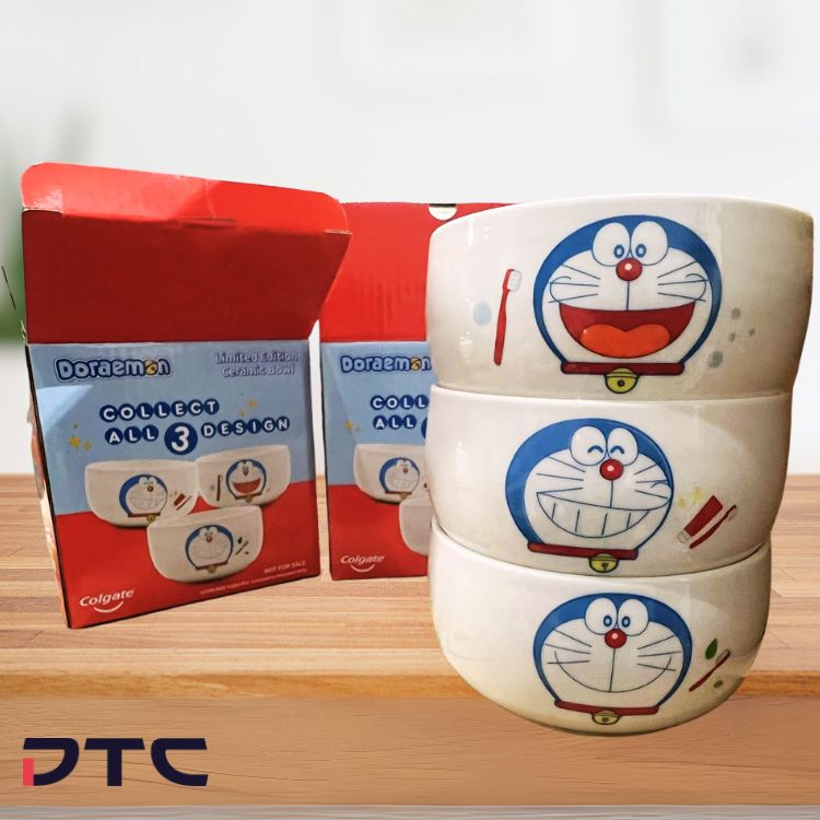 Colgate Doraemon Bowls - 3 designs
