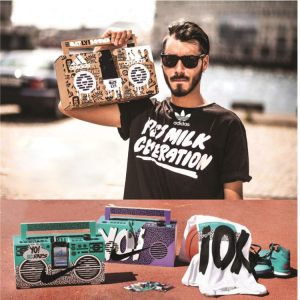 E558-Cardboard Induction Boombox