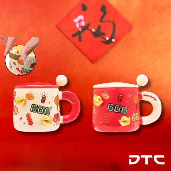 CNY Ceramic Mug with Magnet Icon