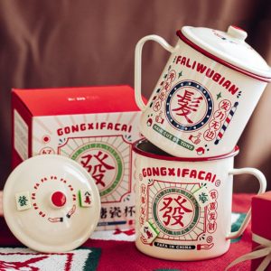 Large Enamel Cup With Magnet Icon