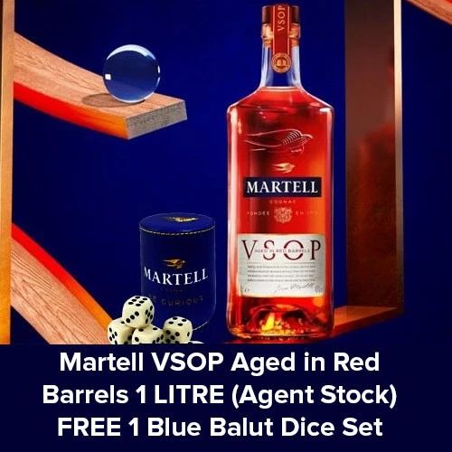 Custom Martell dice set gift with purchase