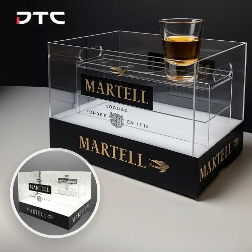 Martell branded LED ice bucket for bar promotions
