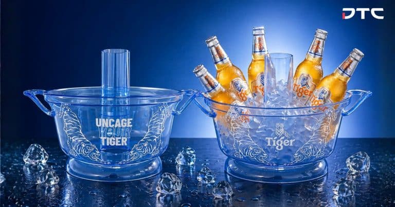 Tiger Crystal Coldpot - Ice Bucket design - Malaysia