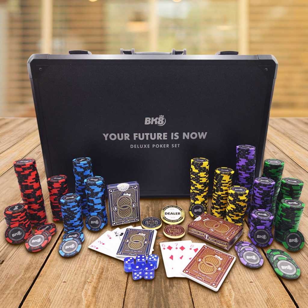 Custom Poker Set for BK8 Malaysia; premium poker set gift