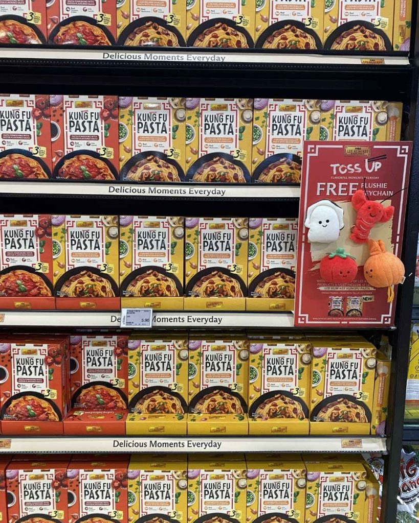 Lee Kum Kee display shelf at Supermarket