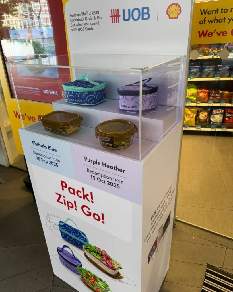 Shell x UOB LocknLock redemption campaign display