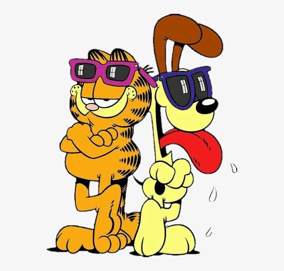 Garfield and Odie