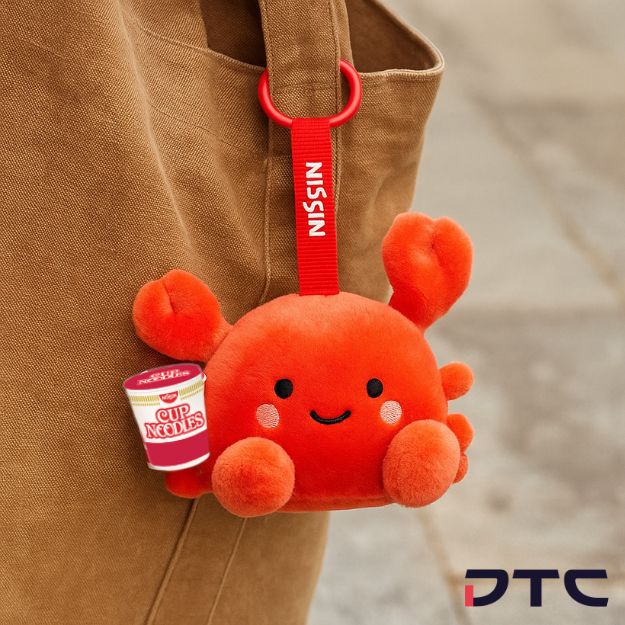 Nissin Cup Noodles Plush Keychain - Crab design