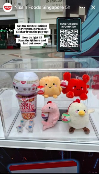 Nissin Cup Noodles pop-up event collectibles