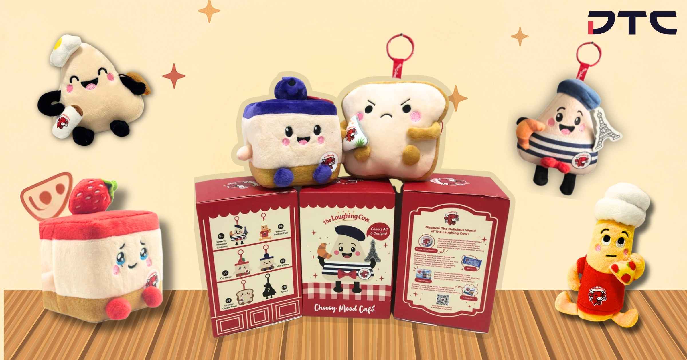The Laughing Cow Blind Box Keychain Plushies showcase