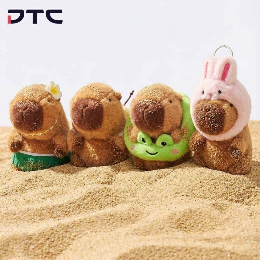 Antabax Capybara plush keychain; custom plushie gift with purchase