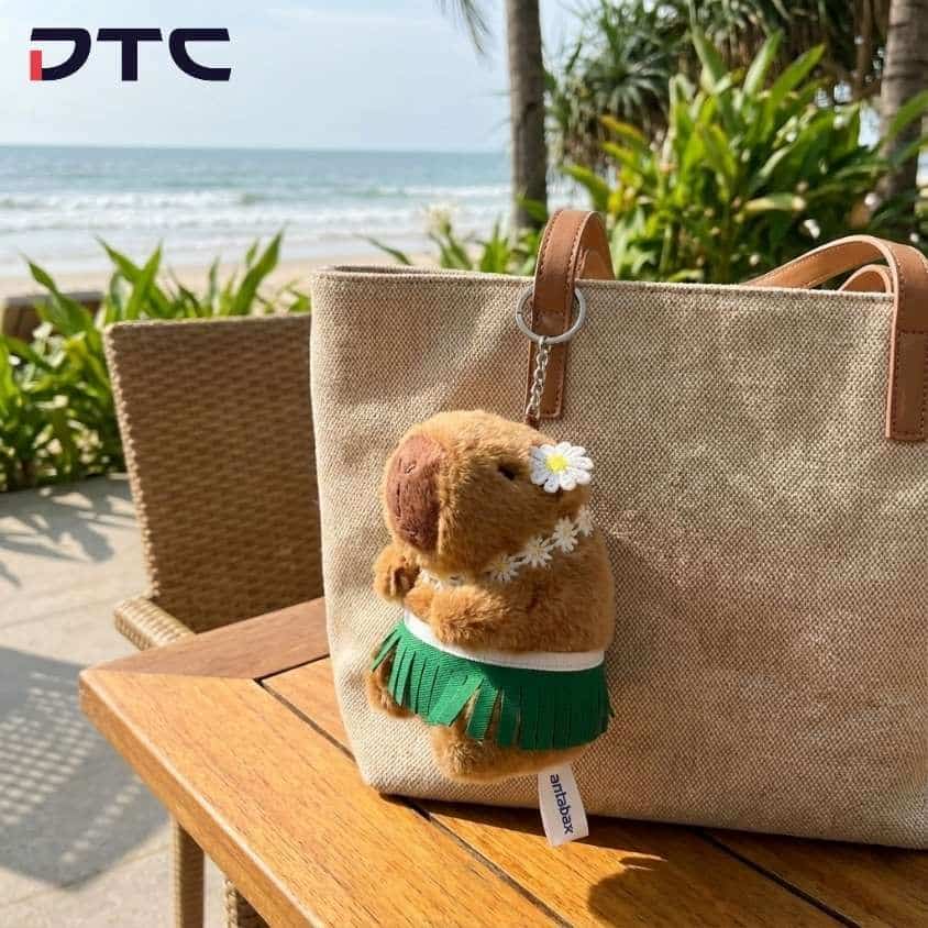 Antabax Capybara plush keychain; custom plushie gift with purchase