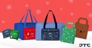 Custom Miffy foldable and duffle bags for Bee Cheng Hiang Christmas GWP by DTC World