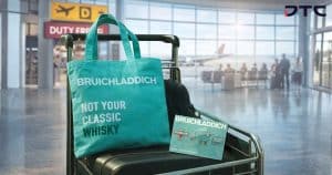 Bruichladdich RPET Tote Bag & Custom Pins, Travel Retail Exclusive Gifts