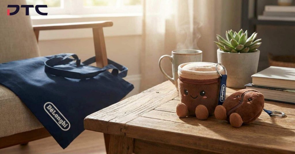 De'Longhi foldable bag and custom plushies, created by DTC World for De'Longhi Malaysia