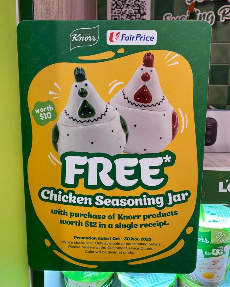 Knorr chicken seasoning jars gwp at FairPrice