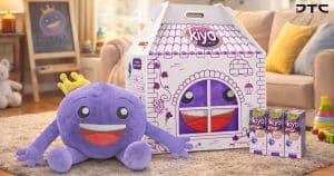 Pokka Kiyo PR kit with custom plush and house-shaped packaging
