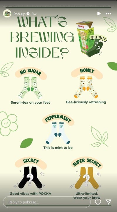 Pokka blind box socks - Pop up event