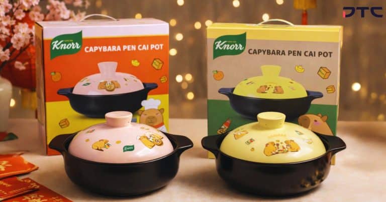 Capybara Pen Cai Pot custom merchandise for Knorr Chinese New Year campaign