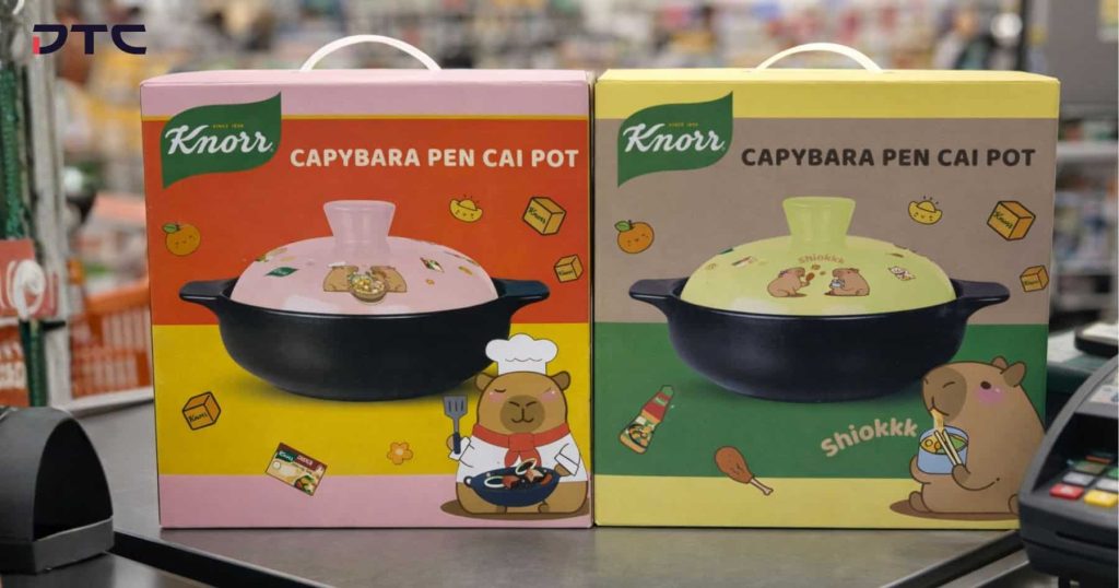 Custom packaging box for Knorr Capybara Pen Cai Pot gift with purchase