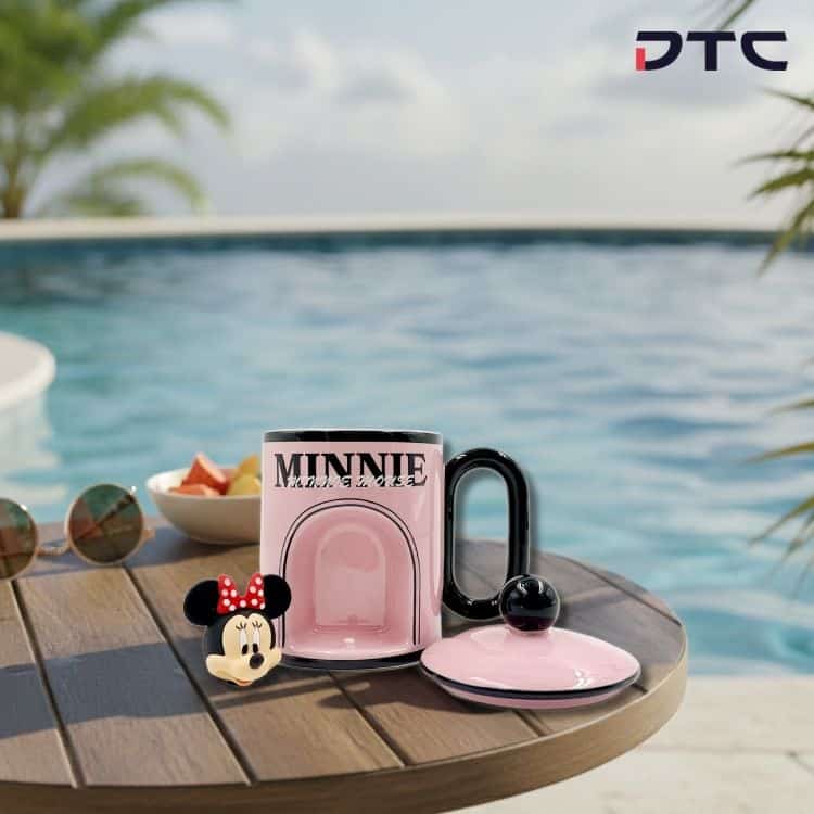 Minnie Mouse mug created for the January 2026 in-store campaign.