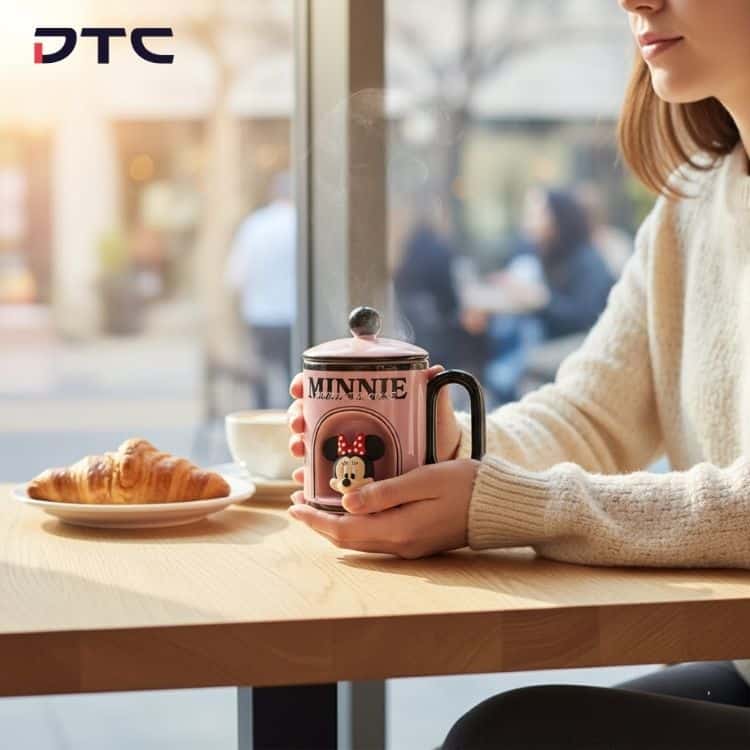 Minnie Mouse mug created for the January 2026 in-store campaign.