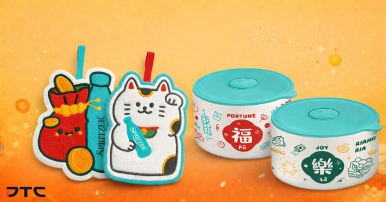 Spritzer Malaysia Chinese New Year 2026 festive ceramic bowls and hand towels gift with purchase