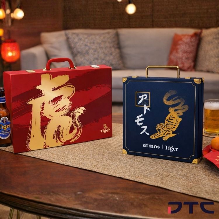 Promotional merchandise for Tiger beer Malaysia CNY campaign - custom mahjong set & custom poker set