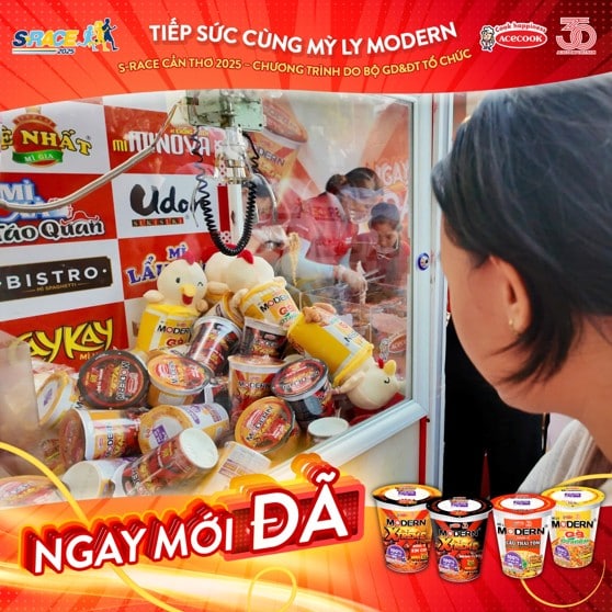 Acecook Mi Ly Modern instant cup noodles custom plush merchandise in trade channel promotion