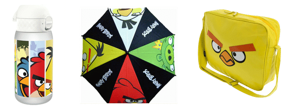 Angry Birds licensed merchandise concept featuring collectible figurines and promotional gift ideas