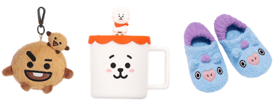 BT21 merchandise ideas including collectible figurines and licensed promotional products