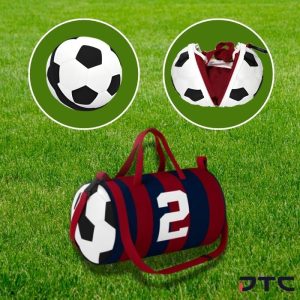 Football Foldable Duffel Bag