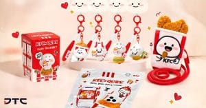 KFC Quby licensed character gift Malaysia promotional merchandise including phone charms, phone pouch