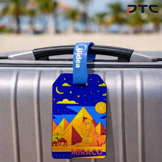 Midea landmark luggage tag promotional merchandise from corporate event gift set