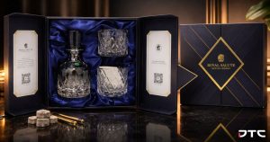 Royal Salute decanter gift set premium gift with custom glassware and gift box