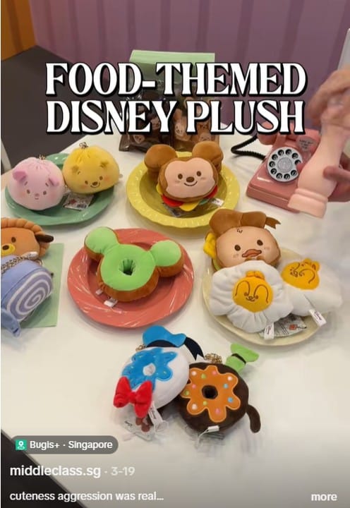 Disney Breakfast Besties pop-up with food-themed plush toys and interactive retail experience setup