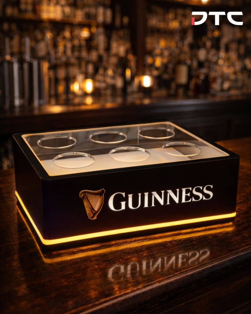 Guinness LED tray promotional merchandise Malaysia used in bar trade channel